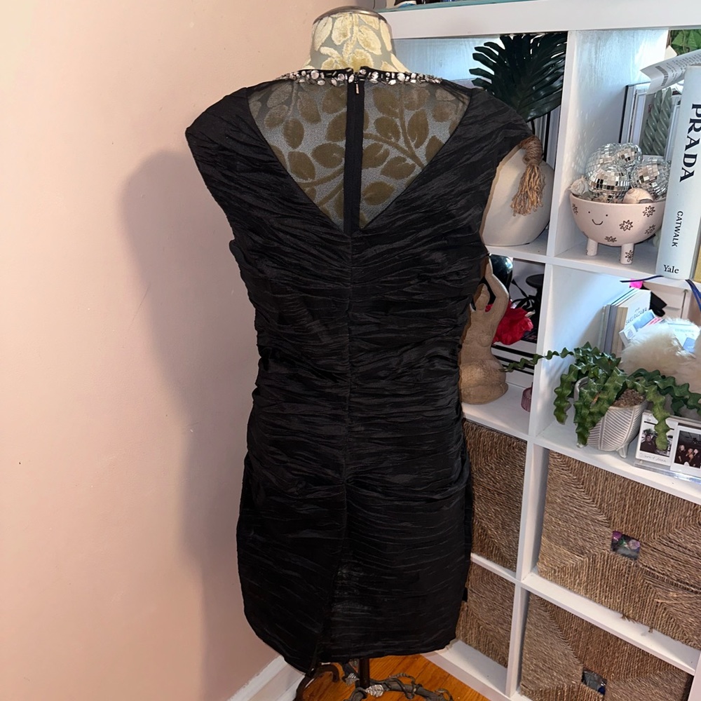 Embellished Ruched Cocktail Dress - Picture 5 of 6